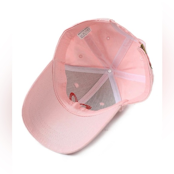 Women Heart Embroidered Casual Style Hat black color,NWOT - Picture 6 of 11